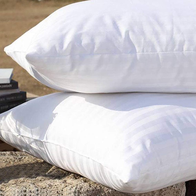 EvZ Premium Stuffer Pillow Insert Sham Square Form Polyester, 20" L X 20" W, Standard White Striped, for 20" Covers - Image 4